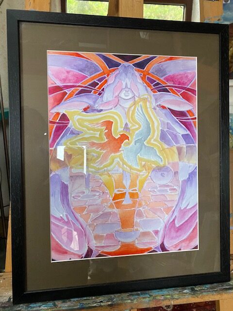 VI The Lovers framed